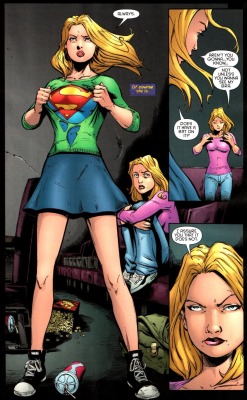this-lloyd:  Batgirl (Stephanie) and Supergirl (Kara) at the movies.