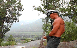 hbst:  A special treat before I go for a break - Policeman sowing seed Video source Alternative video link  (Password: 3901) Enjoy watching his powerful gushes, and listening to his “Ooor!” at every gush… 