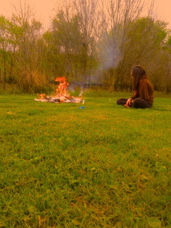 This morning I told Amandalin she&rsquo;s holding onto the past and she needs to let go.  We had a fire this morning amidst the sand hill cranes and the trees. She burned the past.  She looked so beautiful doing it.