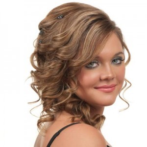 Curly prom hairstyles for long hair
