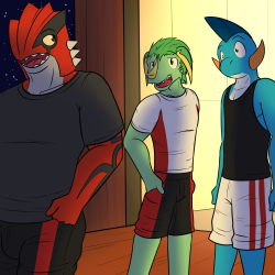 Private Lessons - Part 8As he was leaving the building, Gordon ran into two familiar faces, Jolt and Gao.  &quot;Evening boys,&ldquo; he greeted, &quot;What brings you to the hot springs, especially this late?&rdquo;&ldquo;Yo, headmaster,&rdquo; Jolt