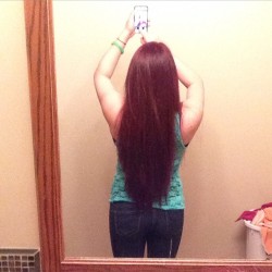 This is my hair. Before I got 9 inches cut off. 