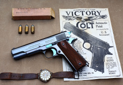 weaponslover:   1912 Colt    This gun was shipped on November 27, 1912.      The “Government Model”As soon as Colt got their military production squared away, they worked on releasing a commercial version of the Model 1911.  It was introduced as