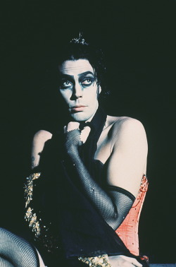 hellyeahhorrormovies:  Tim Curry as Dr Frank n Furter in The Rocky Horror Picture Show, 1975.