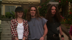 letsgotobedwithsiouxsiesioux:    Bridget Fonda, Matt Dillon and Chris Cornell in Singles (1992)  