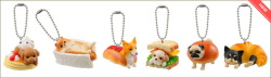 archiemcphee:  Remember those outrageously cute Banana Bird capsule toys we posted about a couple week ago? Meet their kawaii canine counterparts: Bread Dogs. Bandai created this adorable new series of Gashapon toys, which is actually their fifth series