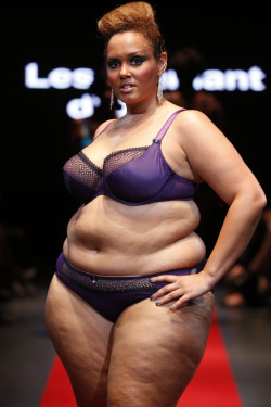 Hyslyne Blanchon Representing Plus Size Women @ The Pulp Fashion Week 2013 in Paris, France.  
