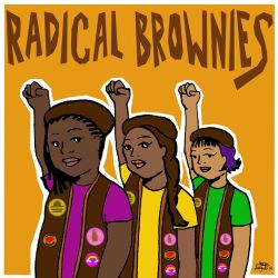 rebelati:  fuckyeahmarxismleninism:  Meet the ‘Radical Brownies’ — Girl Scouts for the modern age By Jorge Rivas Not all girl scouts are concerned with peddling shortbread cookies. There’s one troop of young girls in Oakland who discuss matters