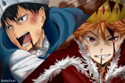 kotachun:    Blue vs Red. Because Hinata is almost never the bad guy :&gt; it was fun trying to make him look evil //evillaugh   