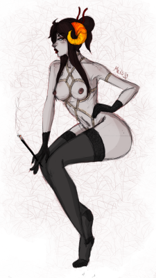 merunyaa:  I thought some shibari would look good on her :&gt; 