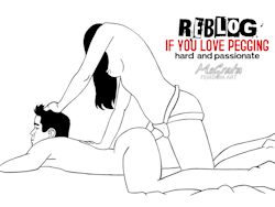 straponpeggingart: msgrata: Pegging. Hard and Passionate femdom art animatedAfter some (forced) pause I’m back with posting my femdom line art animations. Hope you love it ;) Perfect! Yes, I do! 