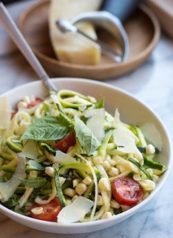 foodffs:  Zucchini Noodles with Tomatoes and Corn  Really nice recipes. Every hour.   
