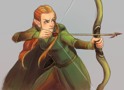 dziwaczka:  pew pew pew tauriel gets the honour of being my 100th post  