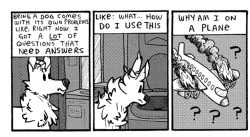 maffilu:  starrylamb:I have a problem…I keep editing this dumb dog into every single dog comic I see. Cause they are all him.   Freakin amazing omg