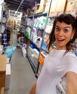   I am so excited to be at Save Express (10 pics)  Do you know Save Express? It’s the biggest diaper store in Europe. This is their warehouse   ♥  ♥  ♥      See 10 pics of my diapered shopping adventure:https://abdlgirl.com/2017/03/29/i-am-so-excited-to-b