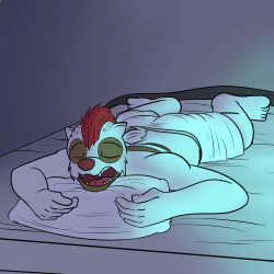 Anthro Vigoroth Sleepin’Looks like this guy is sleepin on the bed the other way around.  Tryin to do different poses for each of these guys isn’t the easiest thing to do.