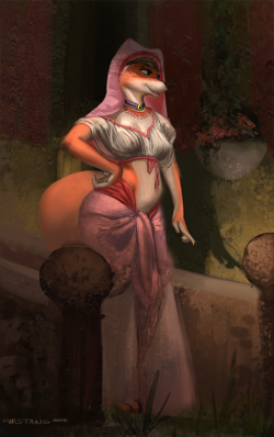 furstang:  study/warmup of Disney’s Maid Marian Here’s last years piece of a “traditional” look:  http://furstang.tumblr.com/post/124106366047 