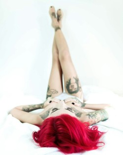 malamartamodel:  #red #redhair #ink #inked #inkedgirl #tattoo #tattoos #girlwithtattoo #alternativemodel