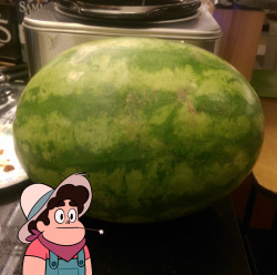 INDEED, THE CREWNIVERSE ATE A WATERMELON NO FURTHER COMMENT NEEDED
