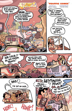colemanengle:  opalisagoddess:  SU comic strip.  guess this was put on the internet! it’s in the back of AMAZING WORLD OF GUMBALL #1 which you should buy because frank gibson and tyson hesse are AMAZING