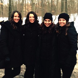 eyesofwitt:  POI Throwback Thursday ~~ BTS, SE419, Search &amp; DestroyAmy Acker and Cara Buono with the awesome stunt women Becca G.T and Hannah Scott (from IG)