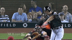 mlb:  Keep your eyes on the fans behind home plate.