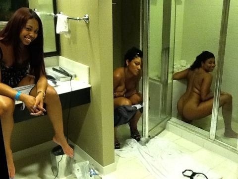 Candid nude bathroom girls peeing
