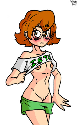 Pidge from Voltron. IBTC stands for Itty Bitty TItty Committee.