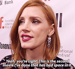 mikaeled:  TIFF 2015: Jessica Chastain on The Martian 
