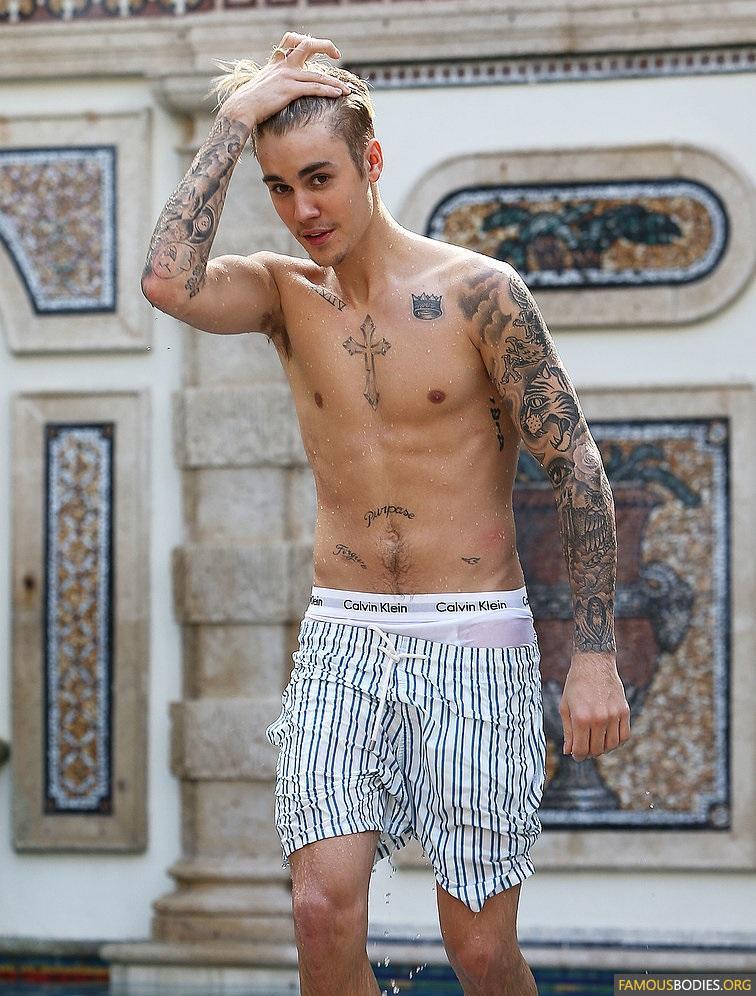 Justin bieber shirtless 2016