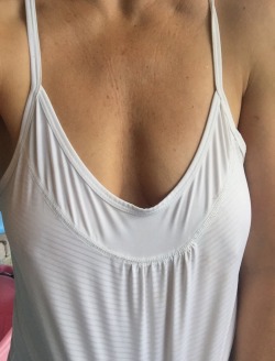 soccer-mom-marie-2:  soccer-mom-marie-2:  soccer-mom-marie-2:  Just rubbing some ice all over my nipples on my front porch this morning…what? How do you celebrate Braless Friday??  I got super busy today, but I’ll be posting your amazing BF submissions