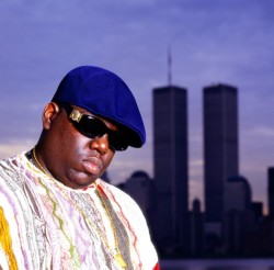 It was my idea to get this shot of Biggie in front of the twin towers in NYC. I knew one of the best vantage points to see the towers was from Liberty State Park in Jersey City. I had to pick Biggie up from Brooklyn and get him over to Jersey to get the