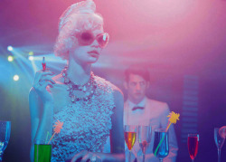 furples:  Aline Weber by Miles Aldridge&ldquo;A Dazzling Party&rdquo; Vogue Italia March 2014