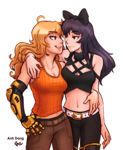 anhdang:  Yang and Blake from RWBY! This show is my guilty pleasure ahhh. I still need to finish season 4.