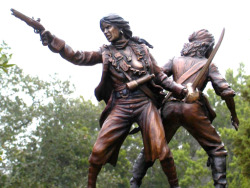 clearinglungs:  ccoastal:  hanars:  luckykrys:  thecreach:  luckykrys:  &ldquo;Anne Bonny and Mary Read were pirates, as renowned for their ruthlessness as for their gender, and during their short careers challenged the sailors’ adage that a woman’s