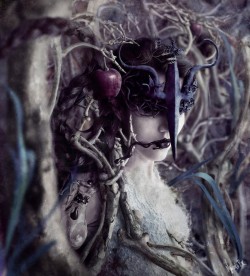 asylum-art-2:   Marcela Bolívar    Marcela Bolívar  is a Colombian digital artist whose passion for photography and  illustration has led her to express herself through photo-manipulation.  Her other-worldly photographs undergo a complex process of