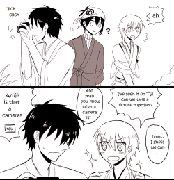 kazuderp:  just a short comic strip about their daily life with saniwa haha