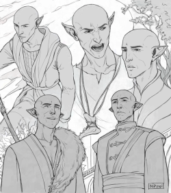nipuni:Some Solas sketches to practice lines for a change 😅