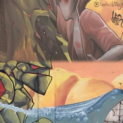 #mural #agua #joyas #barquisimeto #venezuela #lara con los panas @icaroluna_ @jopeartist @cristhiansketch @lookinsidetatuaje @wtf_art #dibujo #pared