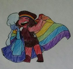 strawberrypanda1-art-blog:  I’m celebrating marriage equality by with some Beach City Pride. These are all my gender and sexuality headcanons for the show right now.   I got the flag colors off wikipedia so please tell me if I got anything wrong.