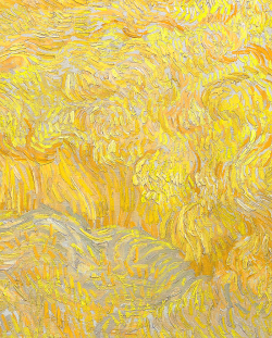 swdyww:  arsantiquis: Vincent van Gogh, detail of Wheatfield With a Reaper  A dream 