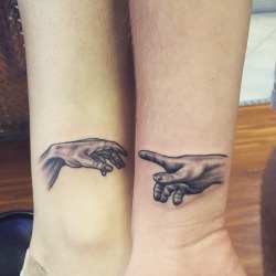 1337tattoos:  matching Michelangelo tattoos with one of my closest homies since 3rd grade. done at Rising Phoenix Tattoo Shopsubmitted byÂ http://makephilrich.tumblr.com