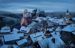 mererecorder:  Snowy Village by ~T-ry 