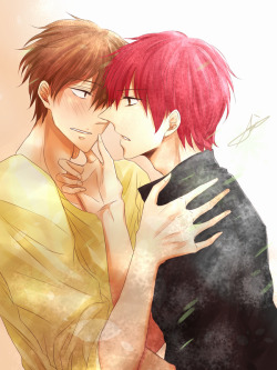shipthepuppy:  tetsumine:  412  This is absolutely lovely and everything (I mean hands hnnngh look at the joints in that wrist) but the longer I stare at Akashi’s face the more I notice his nose. I can’t help wondering if he’s been telling lies. 