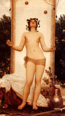 pre-raphaelisme:  The Antique Juggling Girl by Frederick Leighton, 1874. 