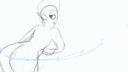Practicing arcs in animation with lord dominator. Still finding out stuff for clip studio, though it feels strange with the light table on.  Guess I’ll consider this as a pencil test.   Did not intend the boob grab at the end though. Boy, I’m tired,
