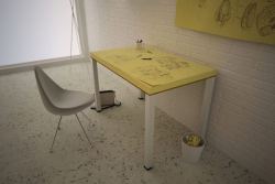 designed-for-life:  Clever Multi-Purpose Furniture: . Post-it Note Table  Why not take the idea of Post-its further and create a table that pays tribute to simplicity? Italian team Soup Studio developed the Post-it Table, a project believed perfect for