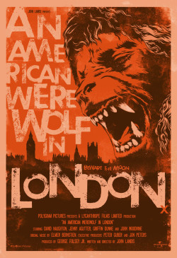 thepostermovement:  An American Werewolf in London by Nik Cannon