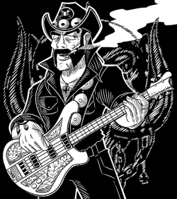 Lemmy Kilmister died two years ago today, so I thought it would be  appropriate to make a little tribute to him. He may be gone, but like  hell will he be forgotten.  