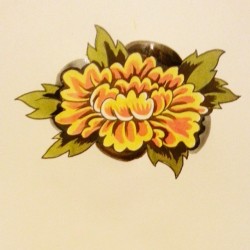 Another flower copied outta the flash book. #tattooflash #traditionalamerican #flowers